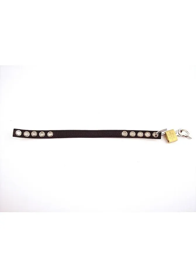 Rouge Padlocable Cock Strap Adjustable Leather Cock Ring Rouge Male Sex Toys Rouge Padlocable Cock Strap Adjustable Leather Cock Ring Rouge Male Sex Toys