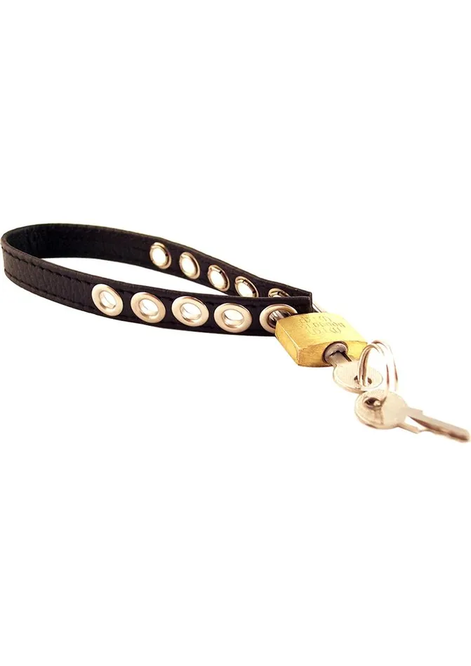 Rouge Padlocable Cock Strap Adjustable Leather Cock Ring Rouge Male Sex Toys Rouge Padlocable Cock Strap Adjustable Leather Cock Ring Rouge Male Sex Toys