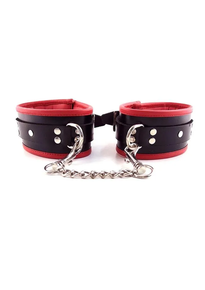 Rouge Restraints Rouge Padded Leather Adjustable Ankle Cuffs