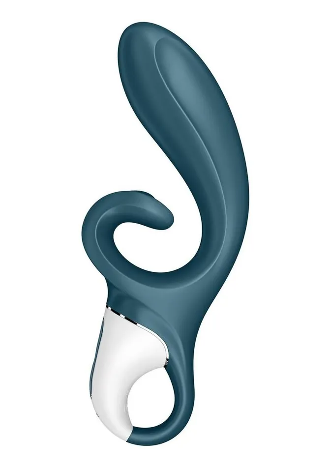 Satisfyer Female Sex Toys Satisfyer Hug Me Rechargeable Silicone Vibrator with Clitoral Stimulation Grayblue Satisfyer Female Sex Toys Satisfyer Hug Me Rechargeable Silicone Vibrator with Clitoral Stimulation Grayblue