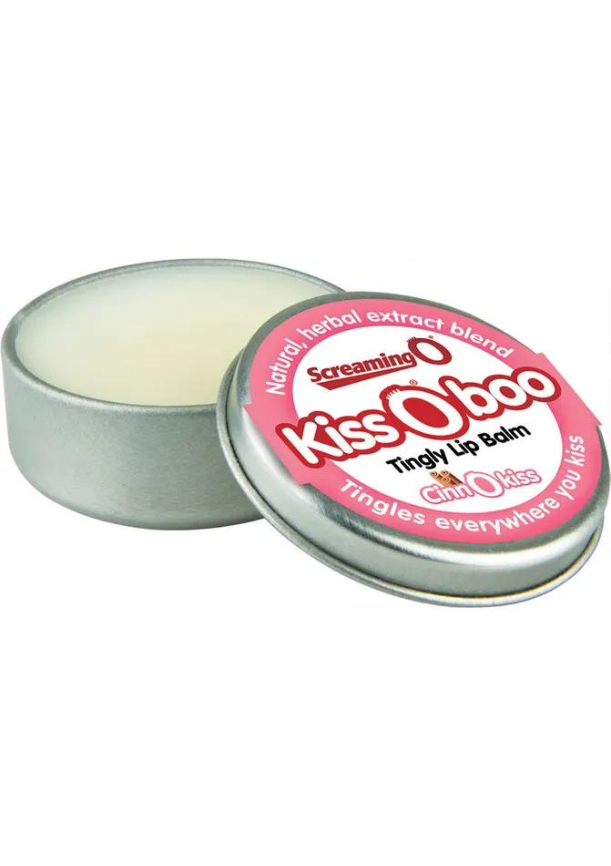 Screaming O Topical Kiss O Boo Tingly Lip Balm Cinnamon Vibrators
