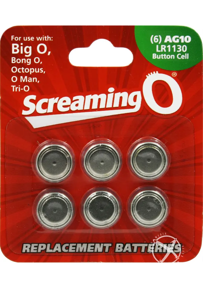 Screaming O Vibrators Screaming O Batteries Ag10 Lr1130 Button Cell